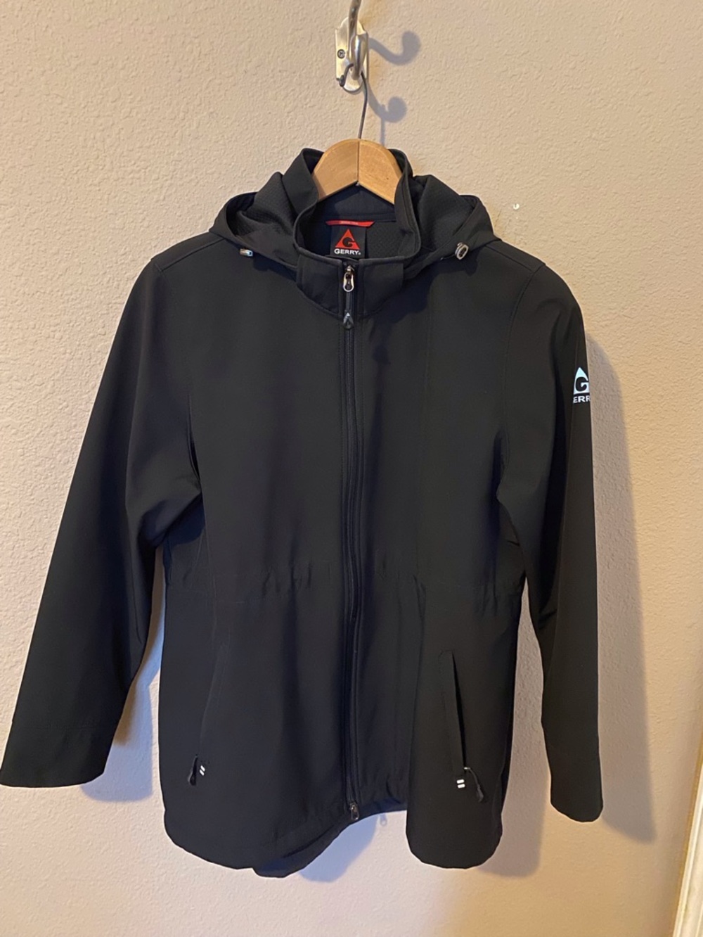 Gerry Black Hooded Softshell Jacket